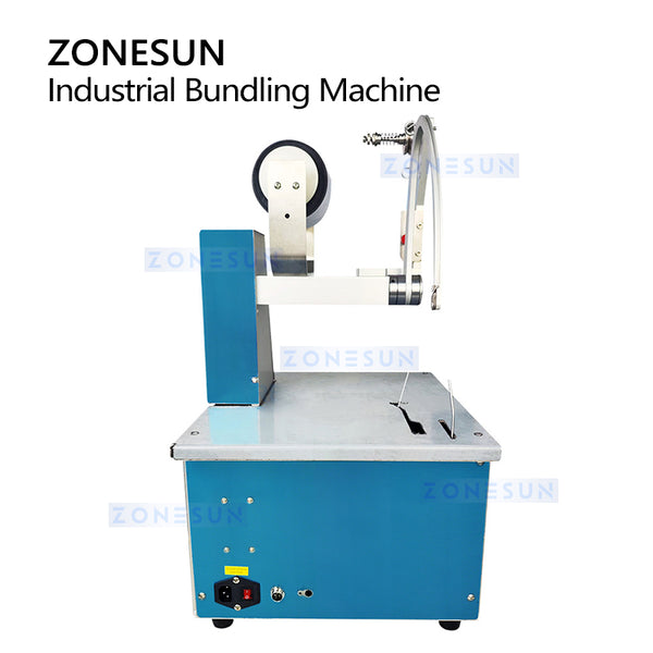 ZONESUN ZS-KZJ100 Automatic Elastic Rope Bundling Machine for Vegetables Flowers Cables Fast Tying System