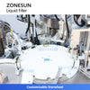 Máquina tapadora de llenado de líquidos con bomba peristáltica rotativa personalizada ZONESUN 