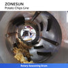 ZONESUN ZS-PCL1 Automatic Potato Chips Production Line Snack Food Processing Equipment