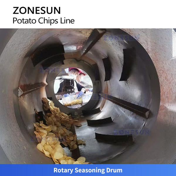 ZONESUN ZS-PCL1 Automatic Potato Chips Production Line Snack Food Processing Equipment