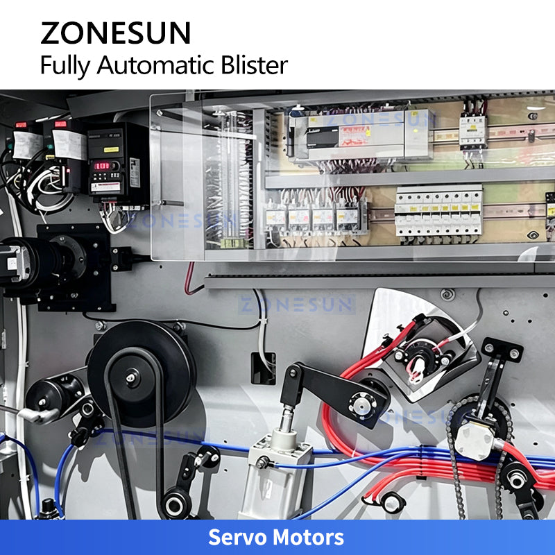 ZONESUN ZS-HFQ2 Automatic Blister Packaging Machine with Thermoforming, Heat Sealing and Punching System for Retail Product Packaging