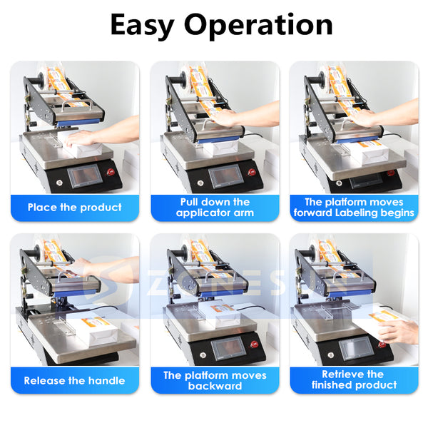 ZONESUN ZS-TB4 Semi-Automatic Flat Surface Labeling Applicator