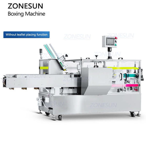 ZONESUN ZS-MSZH50N Automatic Cartoning Machine with Leaflet Insertion Box Packing Line for Cosmetics Electronics