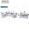 ZONESUN ZS-MSZH50N Automatic Cartoning Machine with Leaflet Insertion Box Packing Line for Cosmetics Electronics