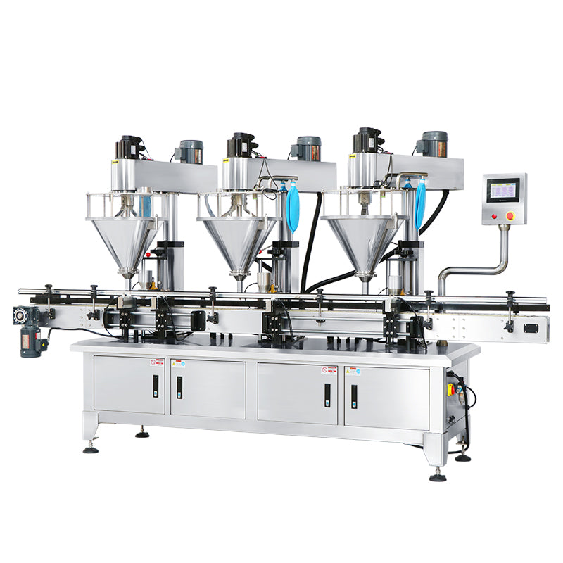 ZONESUN ZS-FM4A Servo Powder Filling Machine with 3 Auger Heads