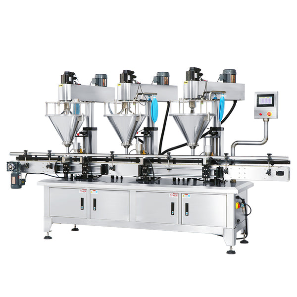 ZONESUN ZS-FM4A Servo Powder Filling Machine with 3 Auger Heads