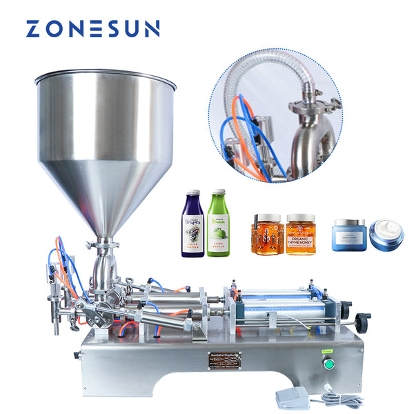 ZONESUN ZS-GY2 Semi-Automatic Pneumatic Paste & Liquid Filling Machine