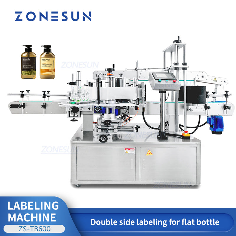 ZONESUN ZS-TB600 Double-Sided Square Bottle Labeling Machine