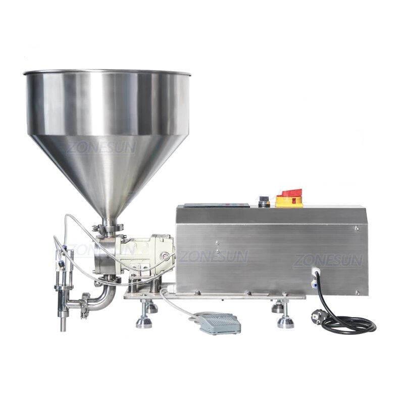 ZONESUN ZS-RPGT900 Rotor Pump Paste Filling Machine for Thick Liquids