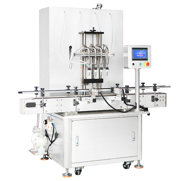 ZONESUN ZS-VTGZ100 High Volume Filling Machine Gravity Bottle Filler - 110V - 220V
