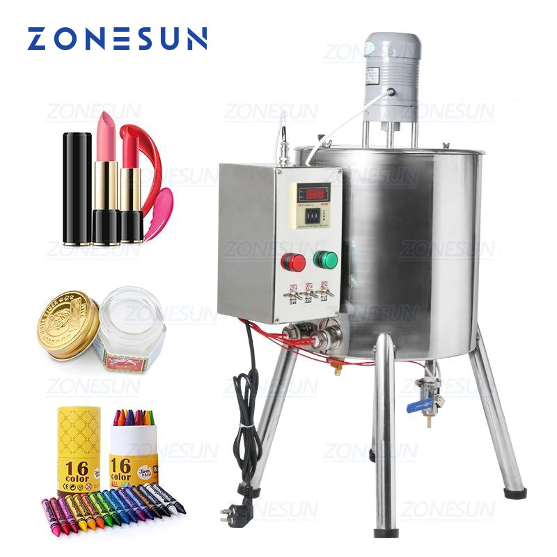 ZONESUN ZS-GTL 15L 30L Heating Paste Filling Machine Mixing Heater Lip gloss machine