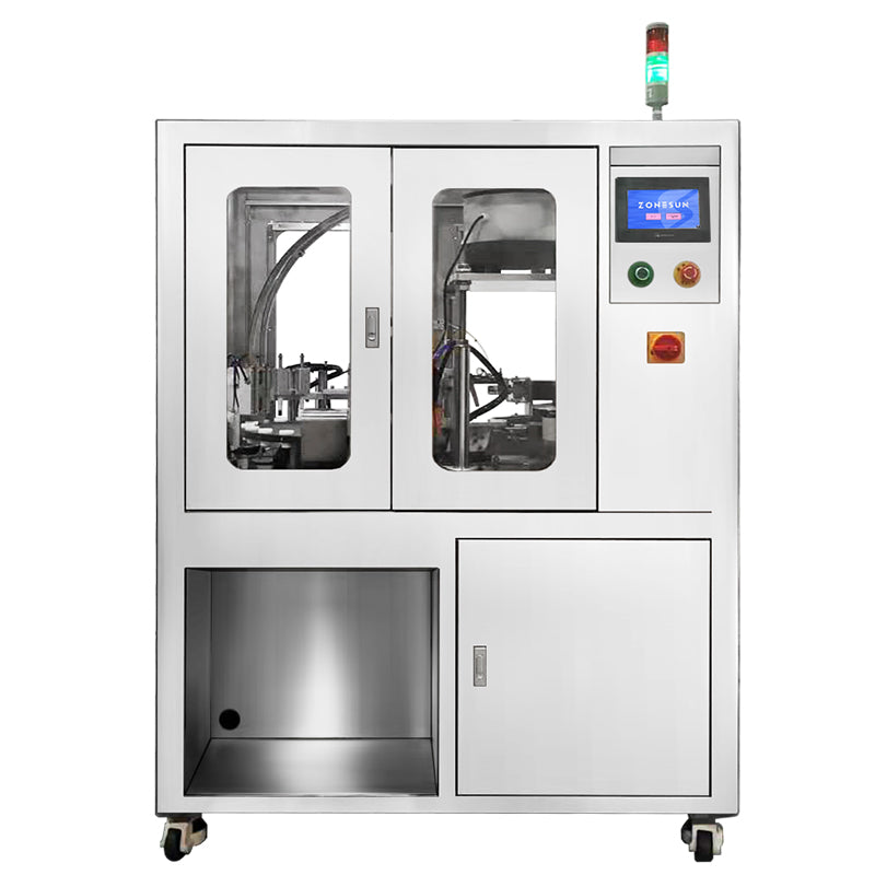 ZONESUN ZS-AFC5 Máquina automática de llenado y sellado de botellas de ampollas a pequeña escala de 2 cabezales