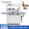 ZONESUN ZS-AFC28A Monoblock Automatic Peristaltic Pump Filling Capping Machine For Perfume Essential Oil Car Diffuser Small Irregular Bottle