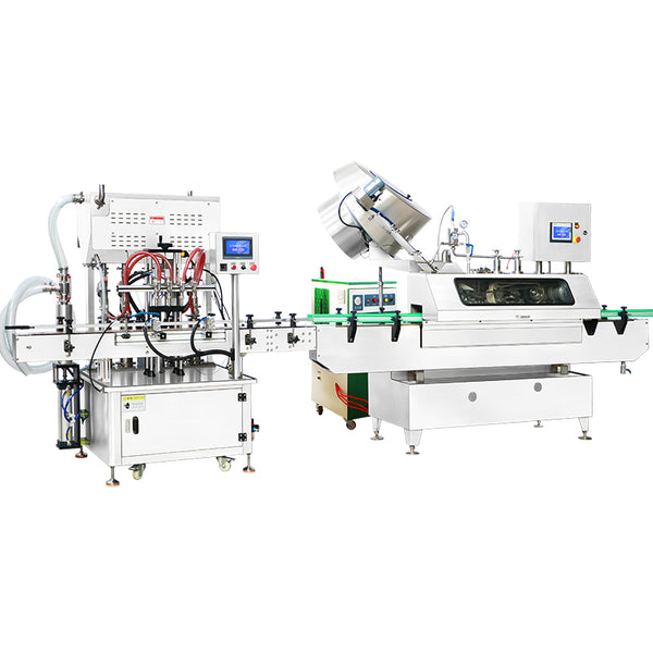 ZONESUN ZS-FAL180B10 Piston Filling Steam Vacuum Capping Production Line - 110V - 220V