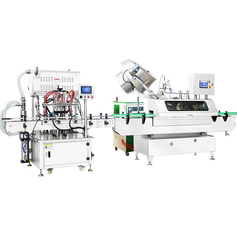 ZONESUN ZS-FAL180B10 Piston Filling Steam Vacuum Capping Production Line - 110V - 220V