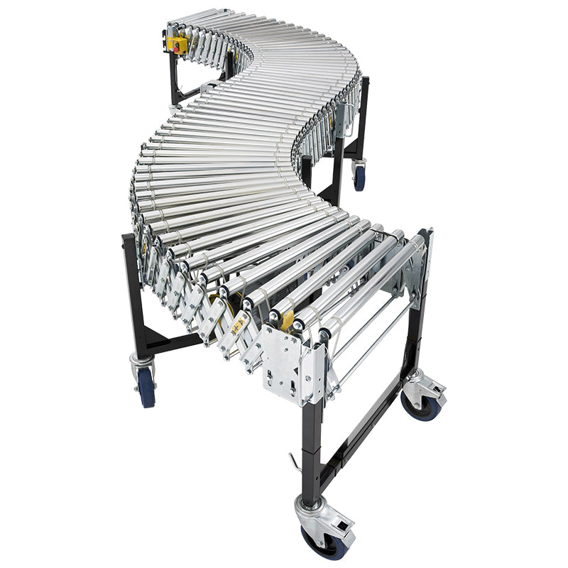 ZONESUN ZS-FCV600 Flexible Extendable Roller Conveyor for Heavy Loads