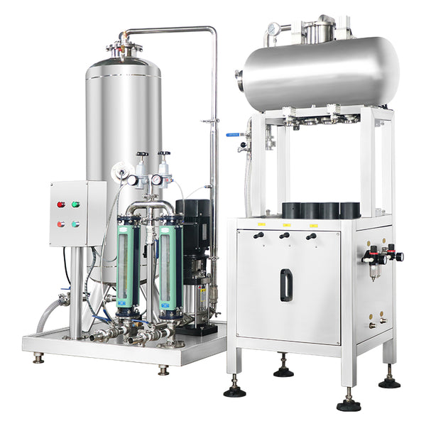 ZONESUN ZS-CF4A Semi-automatic Carbonated Drinks Liquid Mixing and Filling Machine
