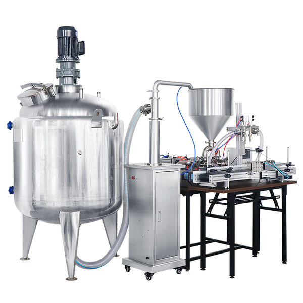 ZONESUN ZS-DTPT2 Paste Filling Machine with Mixing Tank & Feeding Pump