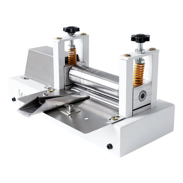 ZONESUN ZS-LSF2 Manual Leather Belt Rolling Machine Die Cutter Shoulder Strap Leather Laminating Folding Machine