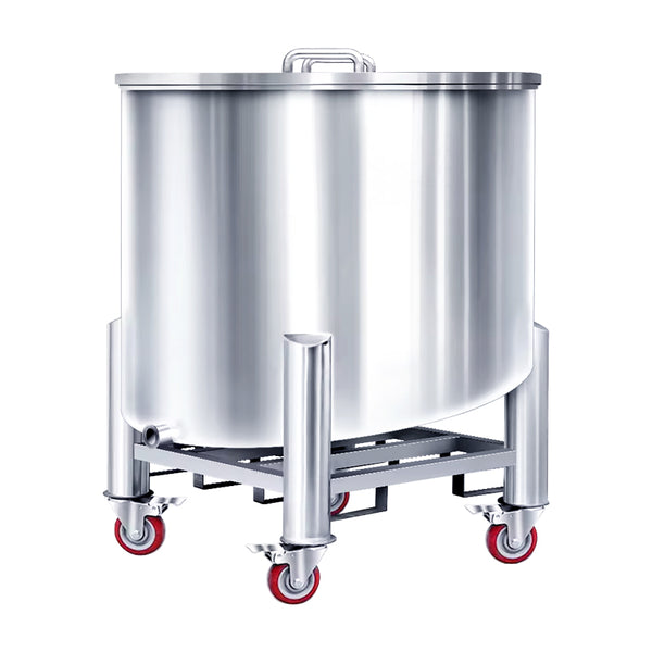 ZONESUN ZS-ST1500L Stainless Steel Storage Tank Material Hopper - 1500L & SUS316