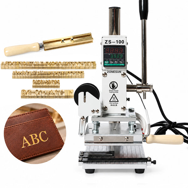 ZONESUN ZS-100 Hot Foil Stamping Machine for Mold & Letter Holder