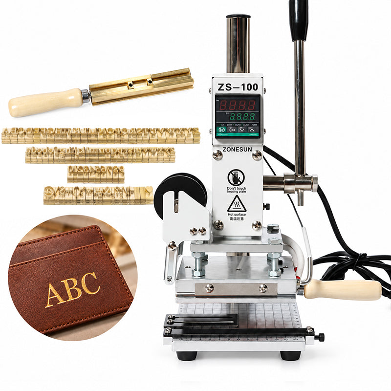 ZONESUN ZS-100 Hot Foil Stamping Machine for Mold & Letter Holder