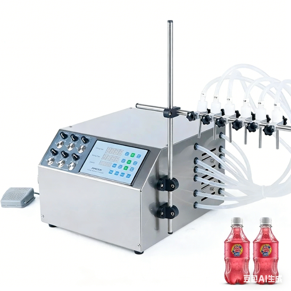 ZONESUN ZS-DPYT6P Máquina de llenado de líquidos con bomba de diafragma semiautomática de 6 boquillas