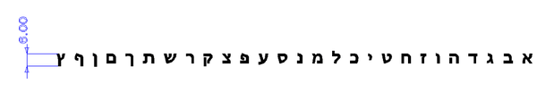 ZONESUN Screw Hebrew Letters