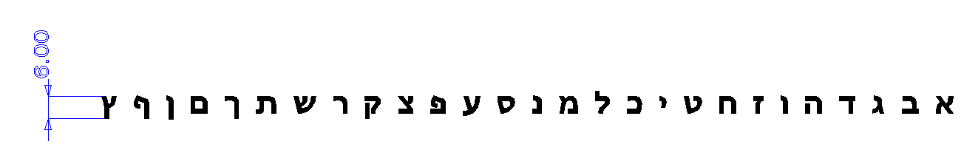 ZONESUN Screw Hebrew Letters
