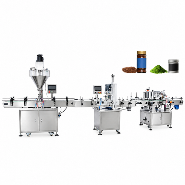 ZONESUN ZS-FAL180P9 Powder Filling Capping Labeling Line for Bottles