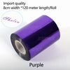ZONESUN 8cm Hot Foil Stamping Paper Roll for Leather & Packaging Crafts