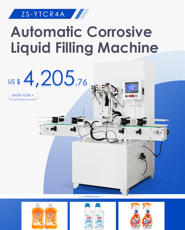 zonesun automatic corroslve liquid filling machine