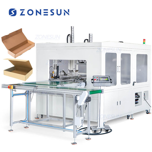 ZONESUN ZS-BFM2 Automatic Paper Carton Forming Folding Machine Carton Making Equipment