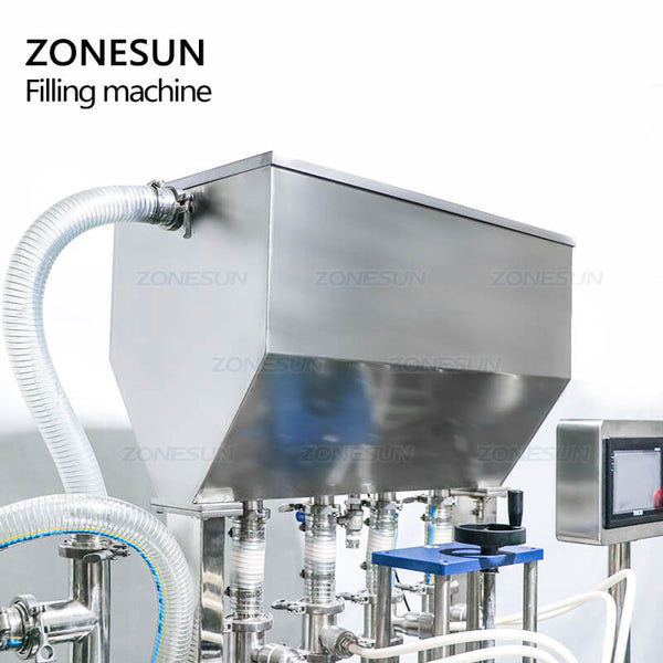 ZONESUN ZS-YT4T-4PX  Automatic Cream Lotion Cosmetics Bottle Filling Machine