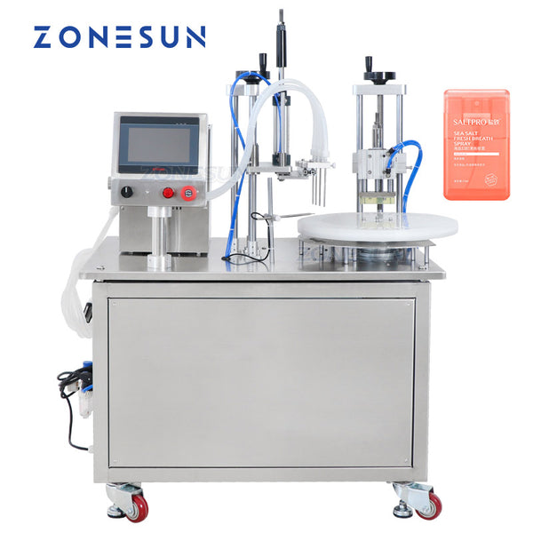 ZONESUN ZS-AFC6 Monoblock Perfume Filler | Rotary Liquid Filling & Capping
