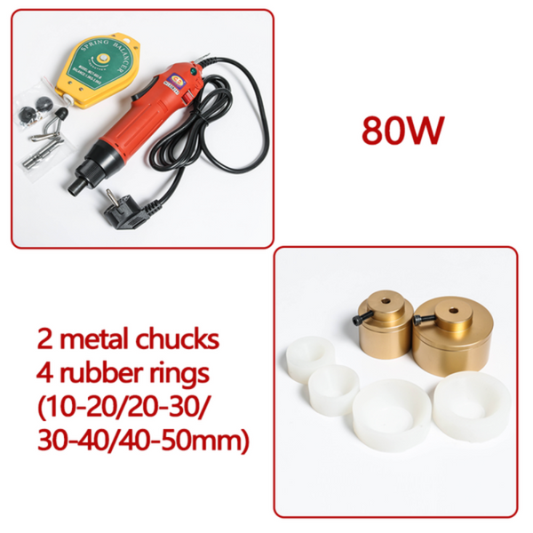 ZONESUN 80W Manual Electric Bottle Capping Machine