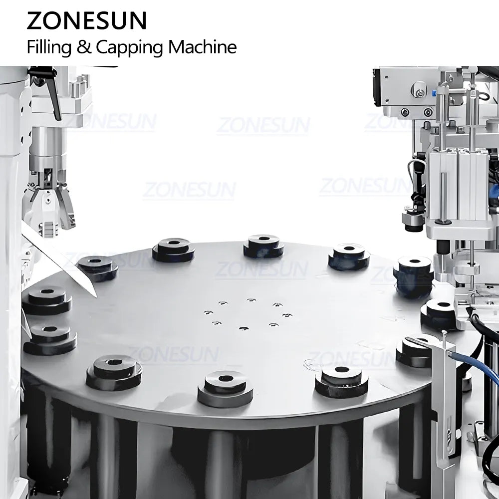 ZONESUN ZS-AFC23 Automatic Piston Pump Liquid Paste Filling Capping Machine