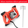 ZONESUN  Electric Cement Mixer Stirrer Adjustable 6-Speed Handheld Concrete Mixer for Mortars Paint Mud Grout