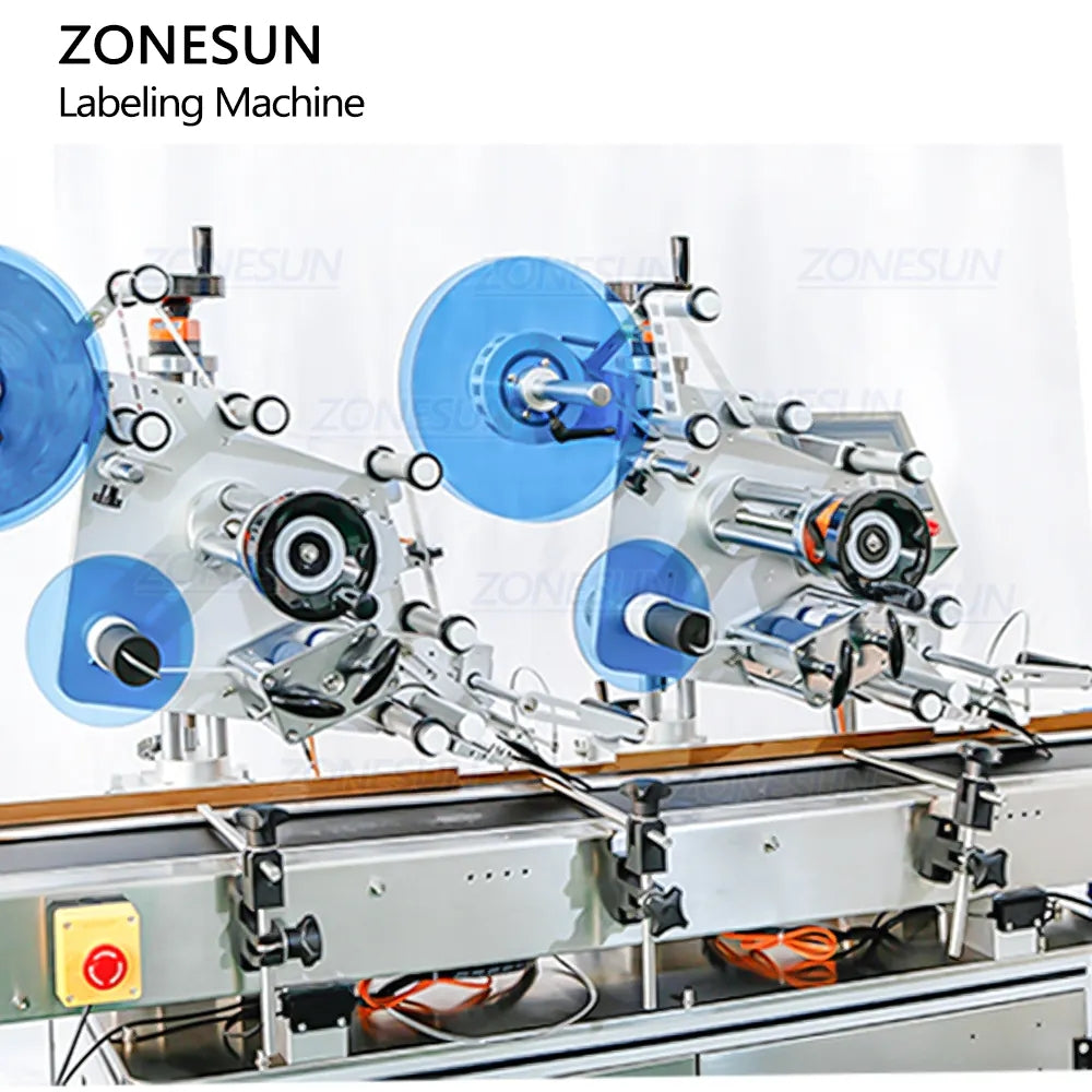 ZONESUN ZS-TB833S Automatic Double Sides Box Corner Labeling Machine