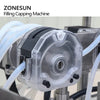 ZONESUN ZS-AFC10 Automatic Double Nozzles Peristaltic Pump Liquid Tube Filling Capping Machine