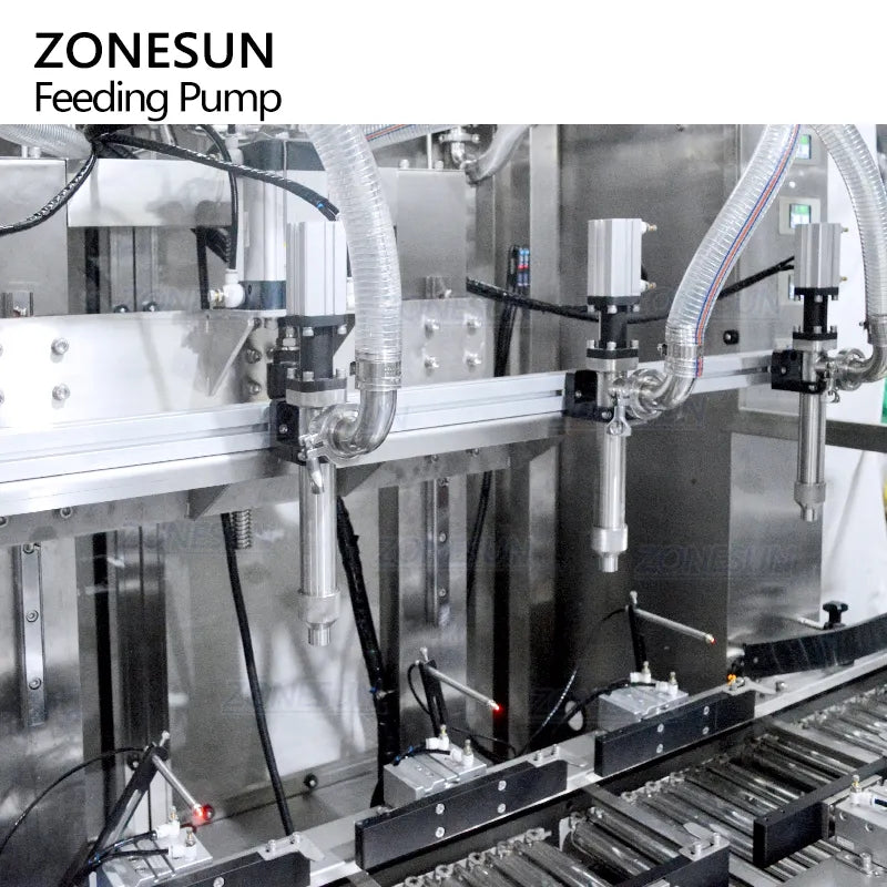 ZONESUN ZS-GYW4 Automatic 4 Nozzles Liquid Paste Weighing Filling Machine