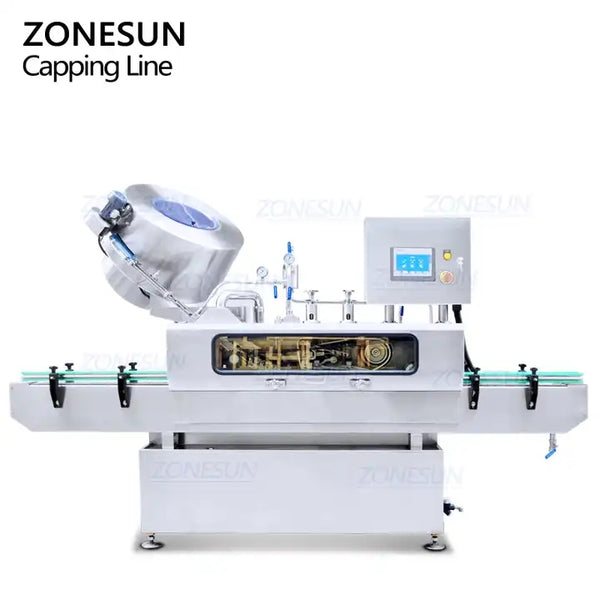 ZONESUN ZS-XG01 Automatic Steam Vacuum Capping Machine