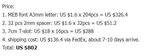 ZONESUN Custom-Link for custom item