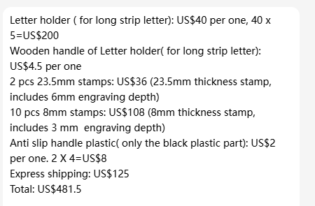 ZONESUN Customized Link Shipping Cost Price Different