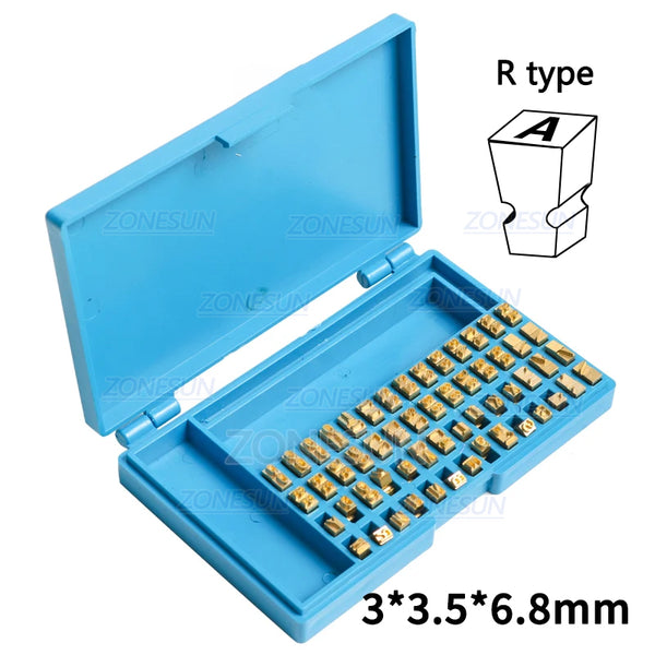 ZONESUN MY380 Alphabet Letter Fonts - R Type / 3*3.5*6.8mm