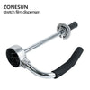 ZONESUN 30-50cm Height Adjustable Stretch Film Wrapping Machine Handheld Dispenser Stainless Steel Pallet Packing Tool