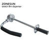 ZONESUN 30-50cm Height Adjustable Stretch Film Wrapping Machine Handheld Dispenser Stainless Steel Pallet Packing Tool