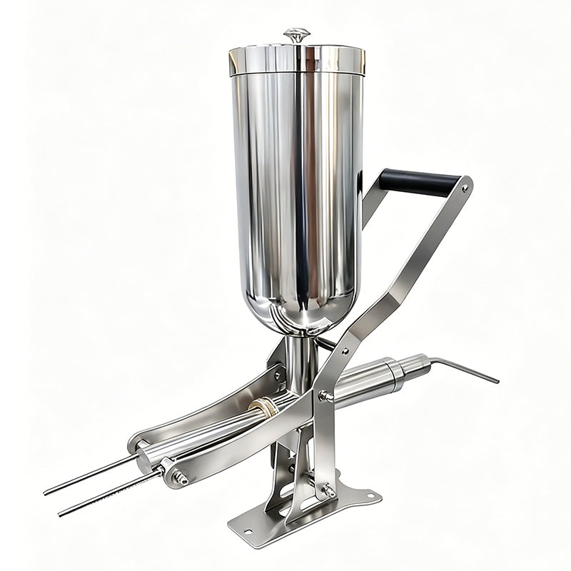 ZONESUN ZS-CZI4 Manual Center Filling Injection Machine for Donuts, Churros, Cakes, Bread Paste with Stainless Steel Hopper