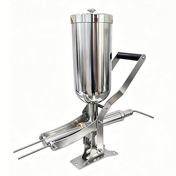 ZONESUN ZS-CZI4 Manual Center Filling Injection Machine for Donuts, Churros, Cakes, Bread Paste with Stainless Steel Hopper