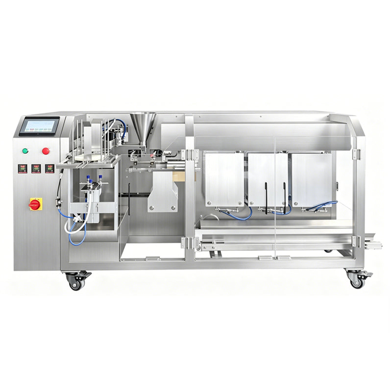 ZONESUN ZS-AFS015 Automatic Three-Chamber Premade Bag Vacuum Sealing Machine for Food Packaging